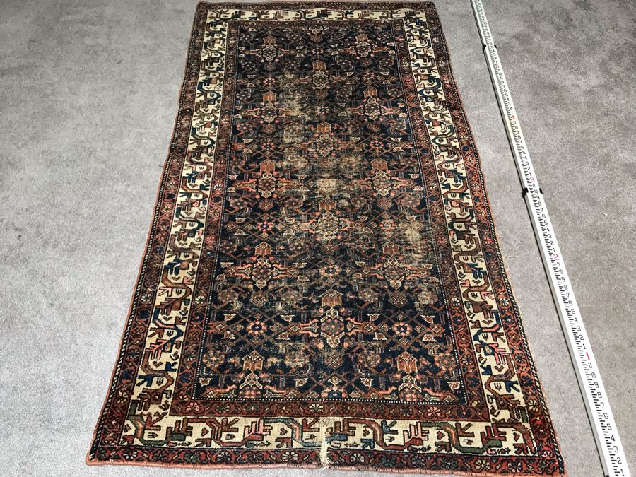 Vintage Hand Knotted Wool Persian Rug 42' X 77' [Photo 3]
