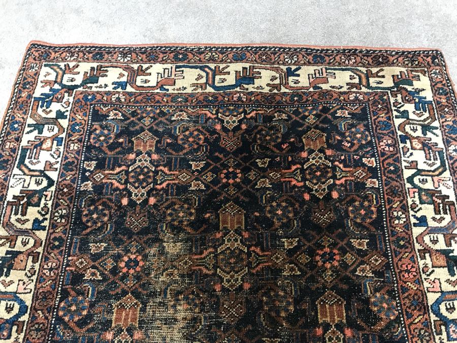 Vintage Hand Knotted Wool Persian Rug 42' X 77' [Photo 5]