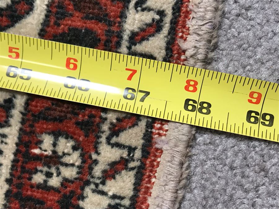 Vintage Hand Knotted Wool Persian Rug 68' X 87' [Photo 14]