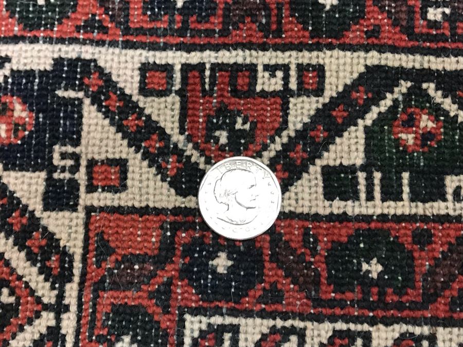 Vintage Hand Knotted Wool Persian Rug 68' X 87' [Photo 13]