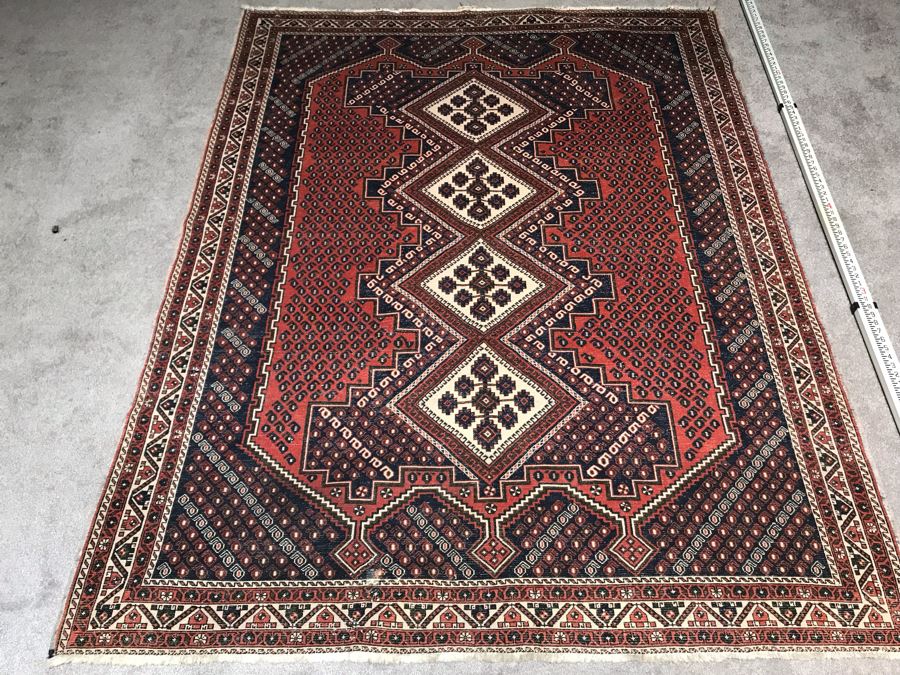 Vintage Hand Knotted Wool Persian Rug 68' X 87' [Photo 16]