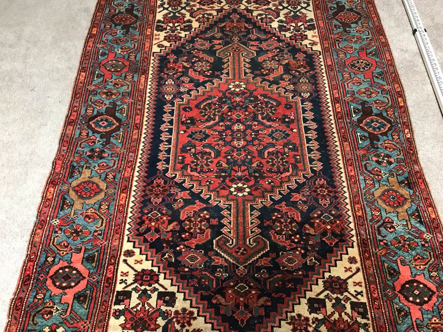Vintage Hand Knotted Wool Persian Rug 53' X 80' [Photo 8]