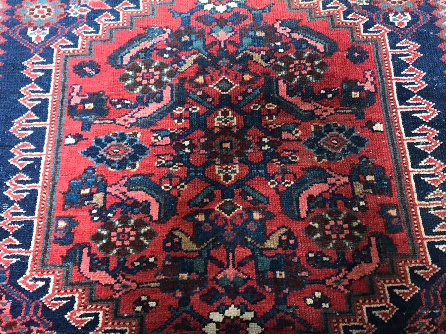 Vintage Hand Knotted Wool Persian Rug 53' X 80' [Photo 11]