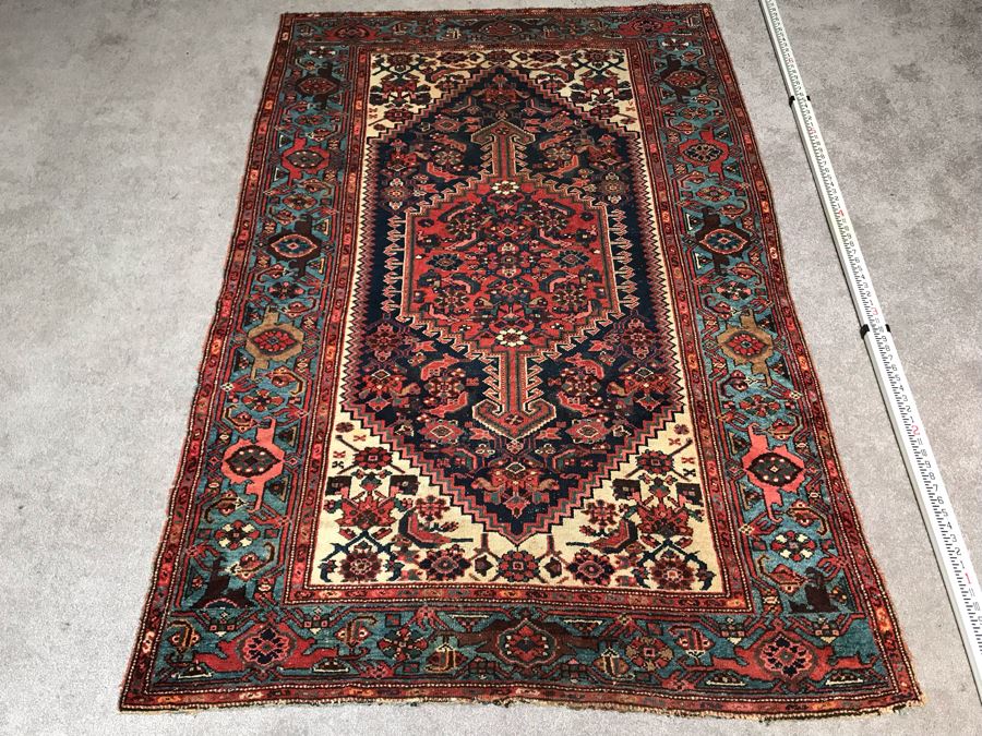 Vintage Hand Knotted Wool Persian Rug 53' X 80' [Photo 3]