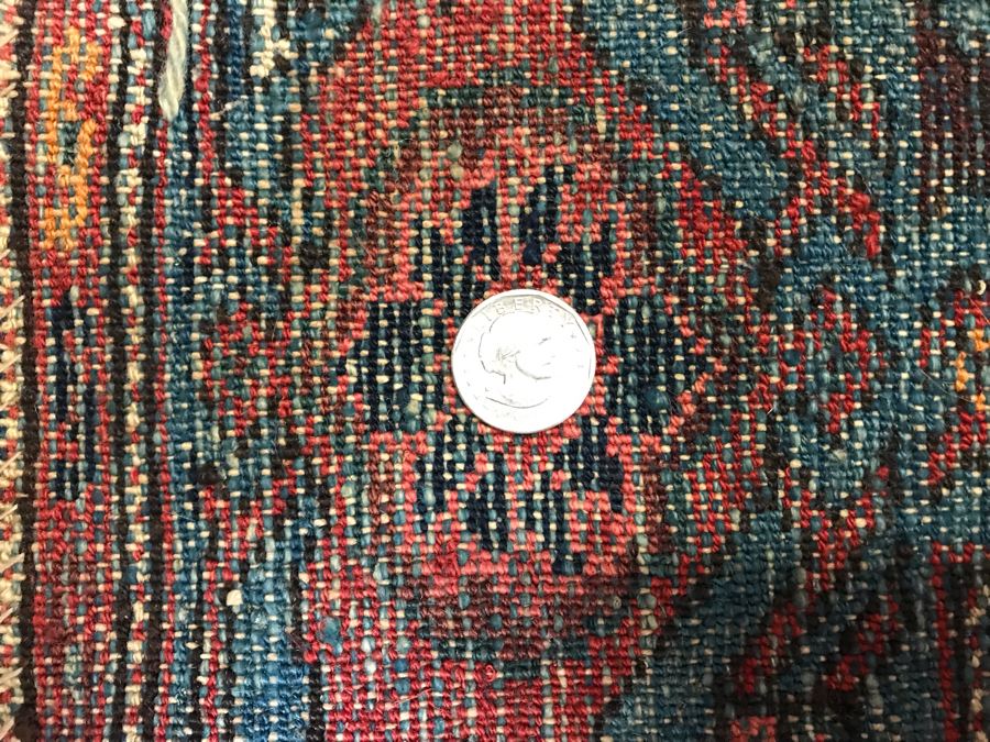 Vintage Hand Knotted Wool Persian Rug 53' X 80' [Photo 14]