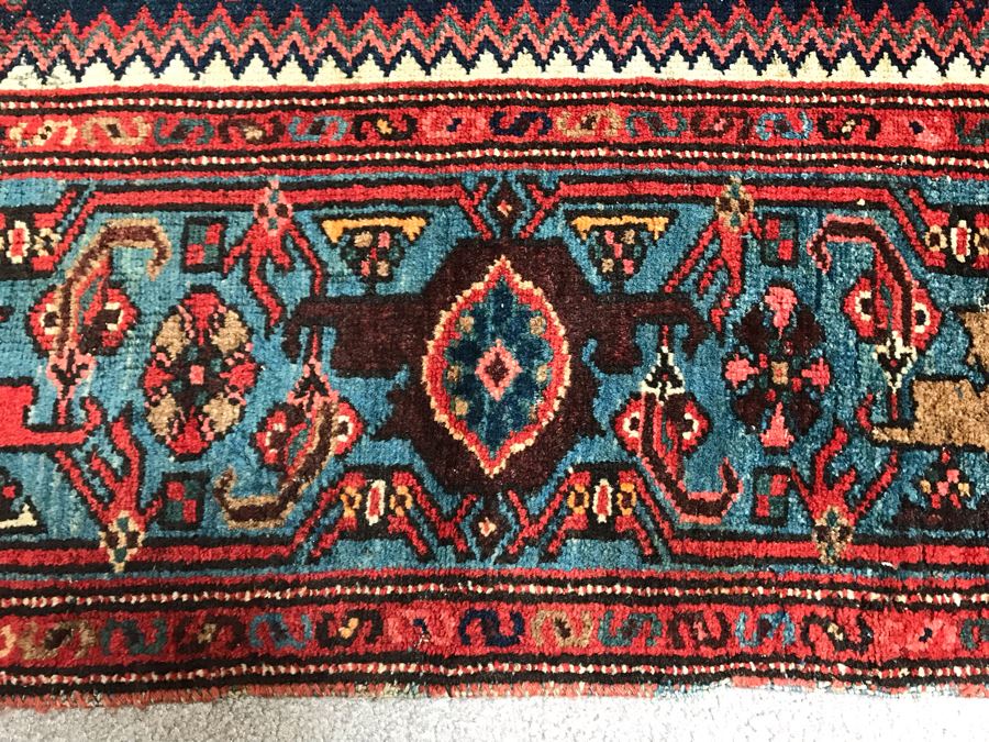 Vintage Hand Knotted Wool Persian Rug 53' X 80' [Photo 12]
