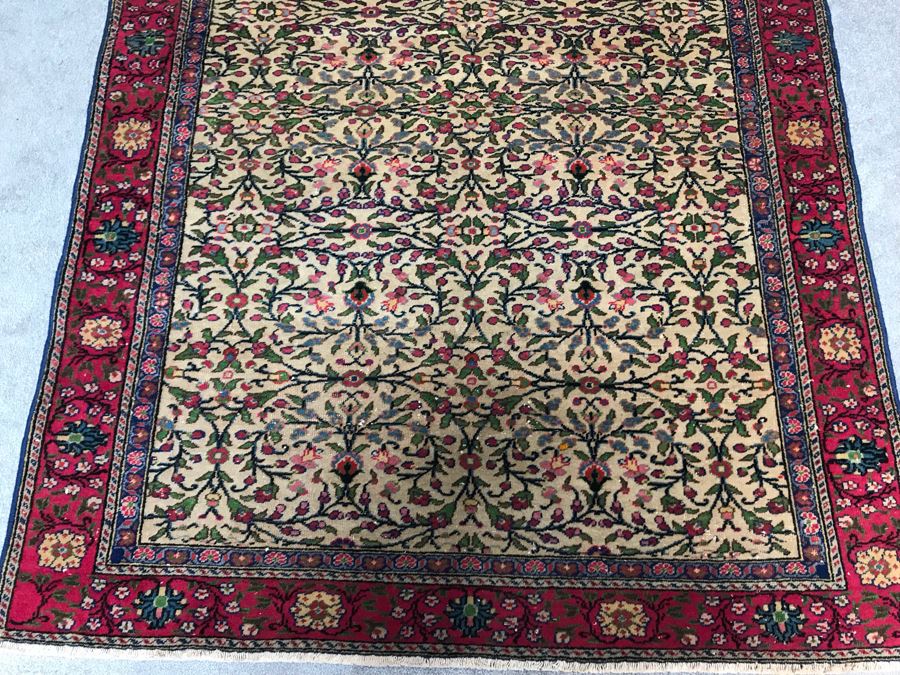 Vintage Hand Knotted Wool Persian Rug 53' X 87' [Photo 6]