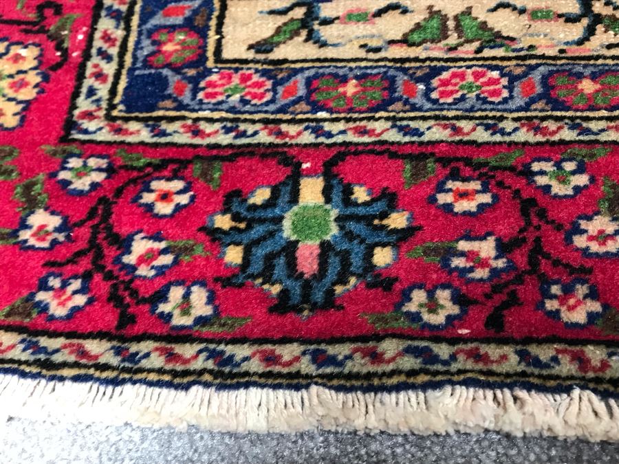Vintage Hand Knotted Wool Persian Rug 53' X 87' [Photo 10]