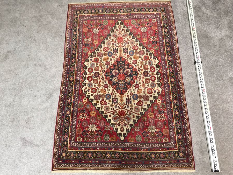 Vintage Hand Knotted Wool Persian Rug 41' X 61' [Photo 3]