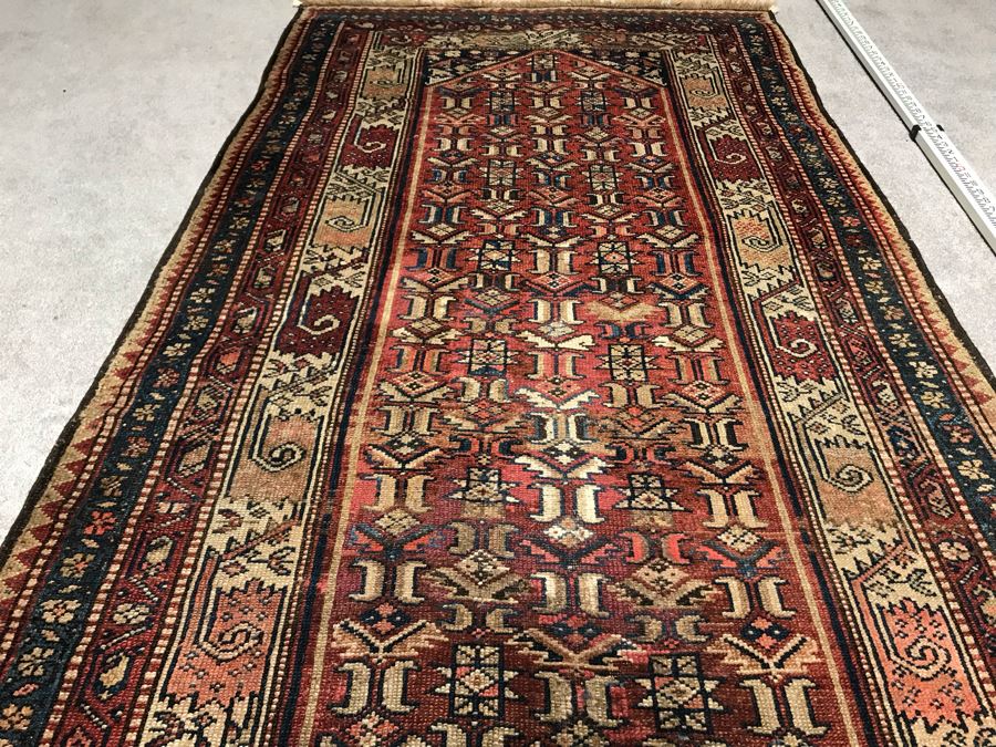 Vintage Hand Knotted Wool Persian Rug 48' X 89' [Photo 6]