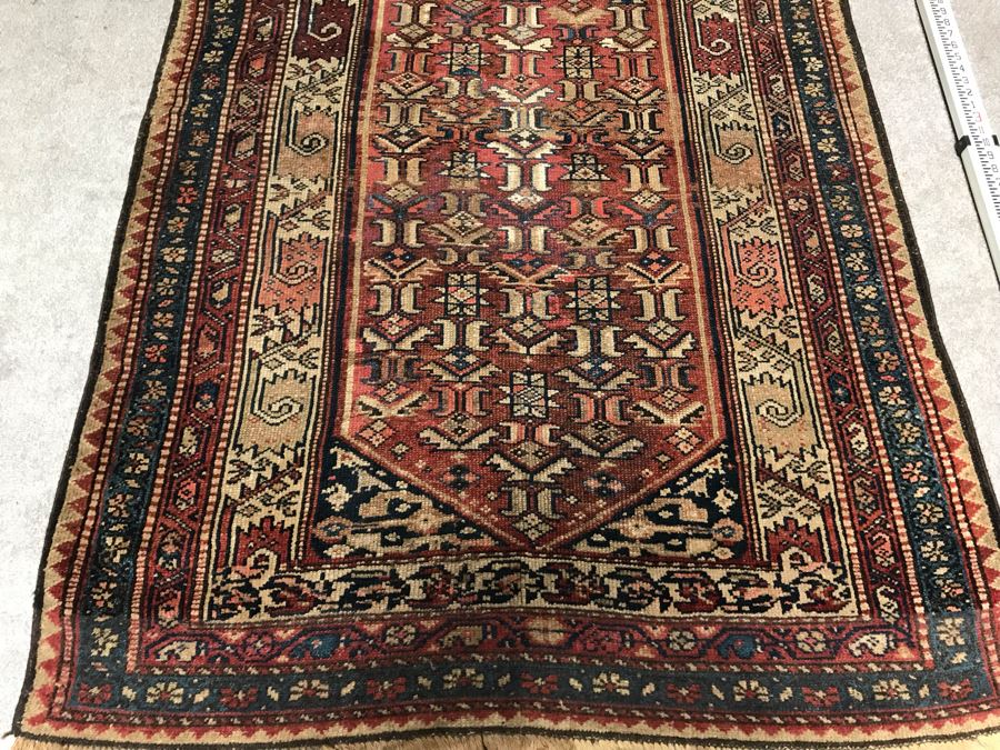 Vintage Hand Knotted Wool Persian Rug 48' X 89' [Photo 5]