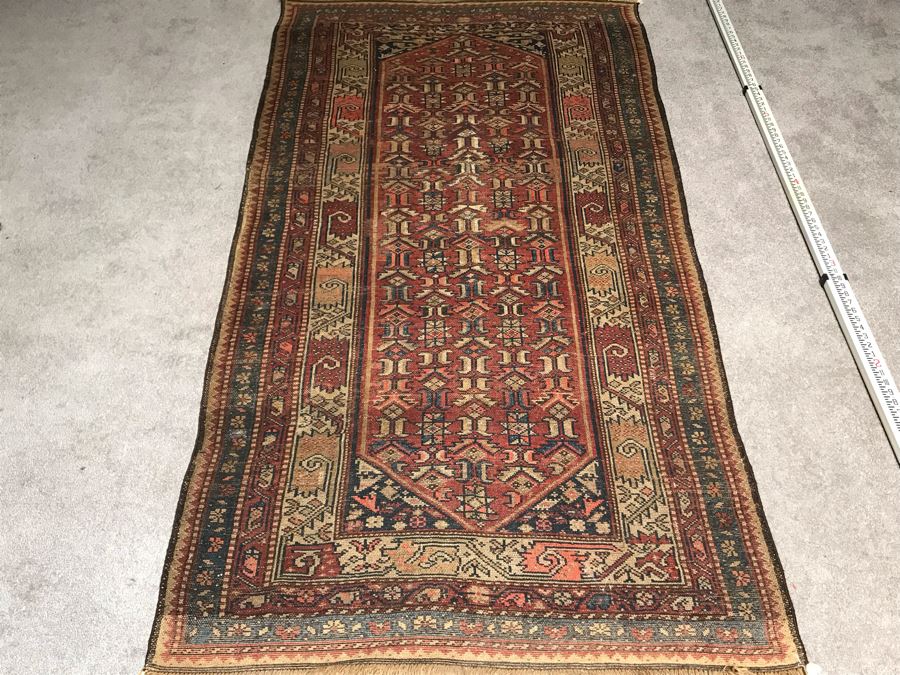 Vintage Hand Knotted Wool Persian Rug 48' X 89' [Photo 15]