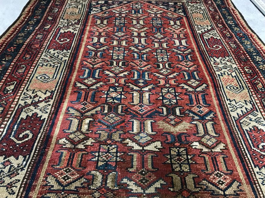 Vintage Hand Knotted Wool Persian Rug 48' X 89' [Photo 8]