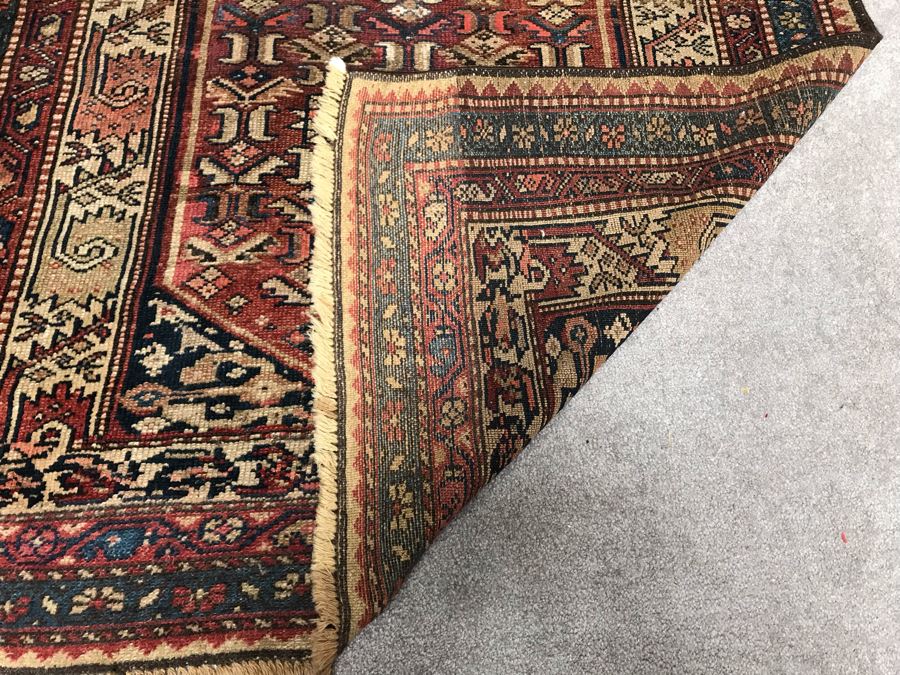 Vintage Hand Knotted Wool Persian Rug 48' X 89' [Photo 10]