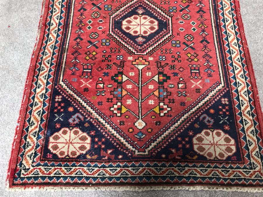 Vintage Hand Knotted Wool Persian Rug 26' X 39' [Photo 5]