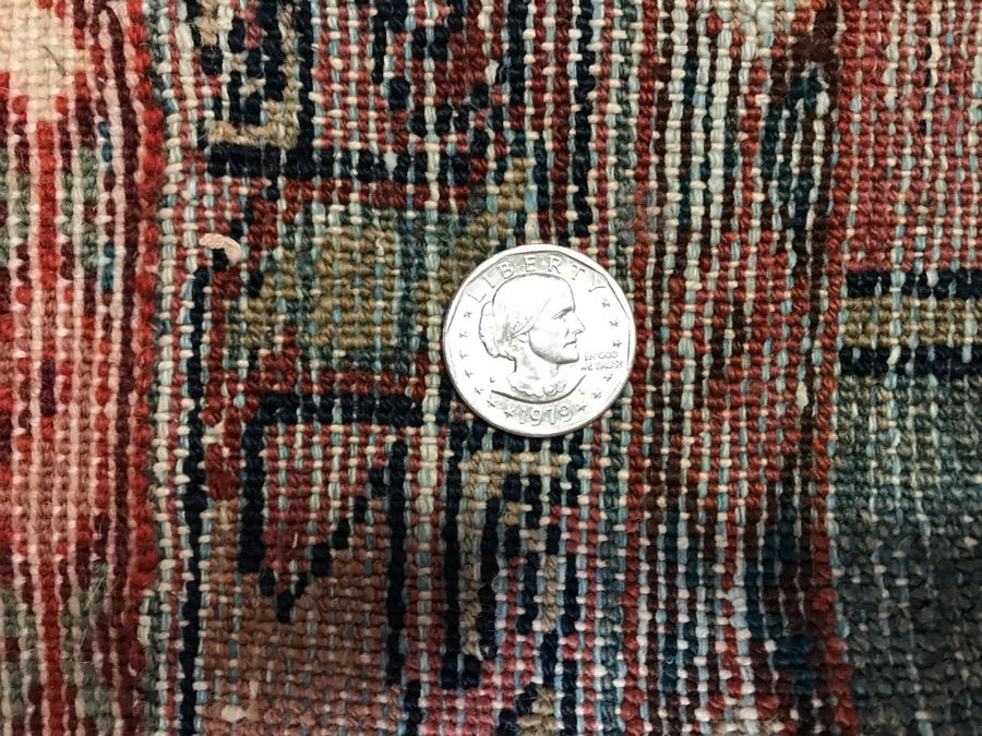 Vintage Hand Knotted Wool Persian Rug 34' X 63' [Photo 9]