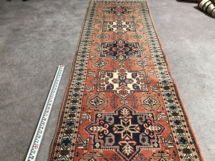 Vintage Hand Knotted Wool Persian Runner Rug From Iran 28' X 152' [Photo 8]