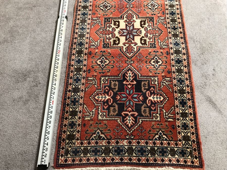 Vintage Hand Knotted Wool Persian Runner Rug From Iran 28' X 152' [Photo 5]