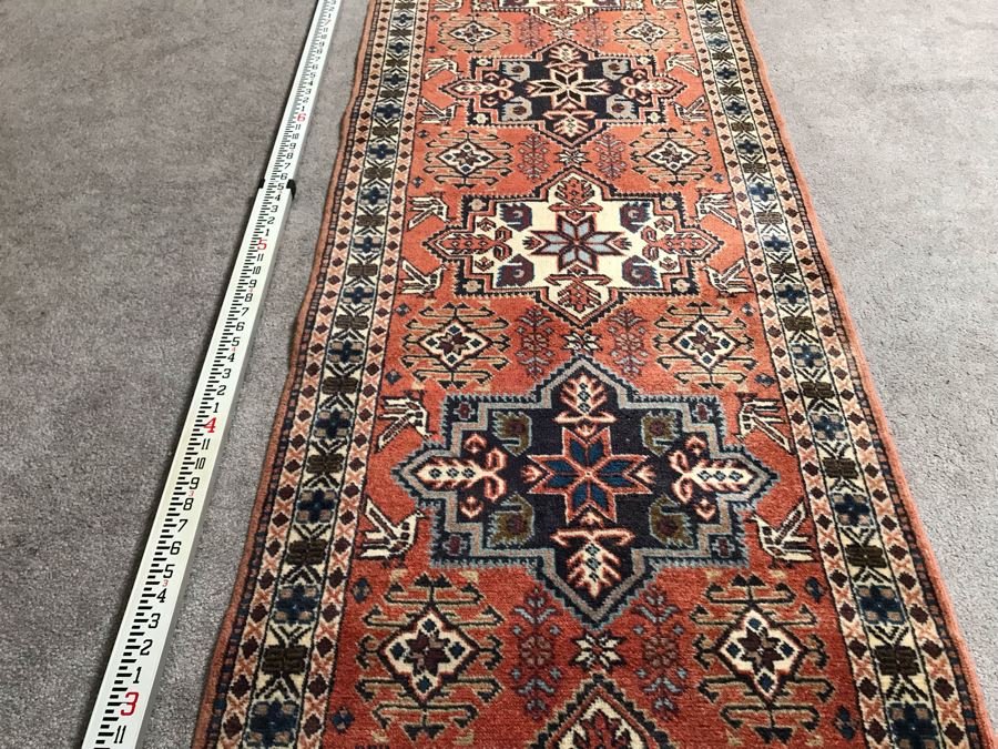 Vintage Hand Knotted Wool Persian Runner Rug From Iran 28' X 152' [Photo 7]