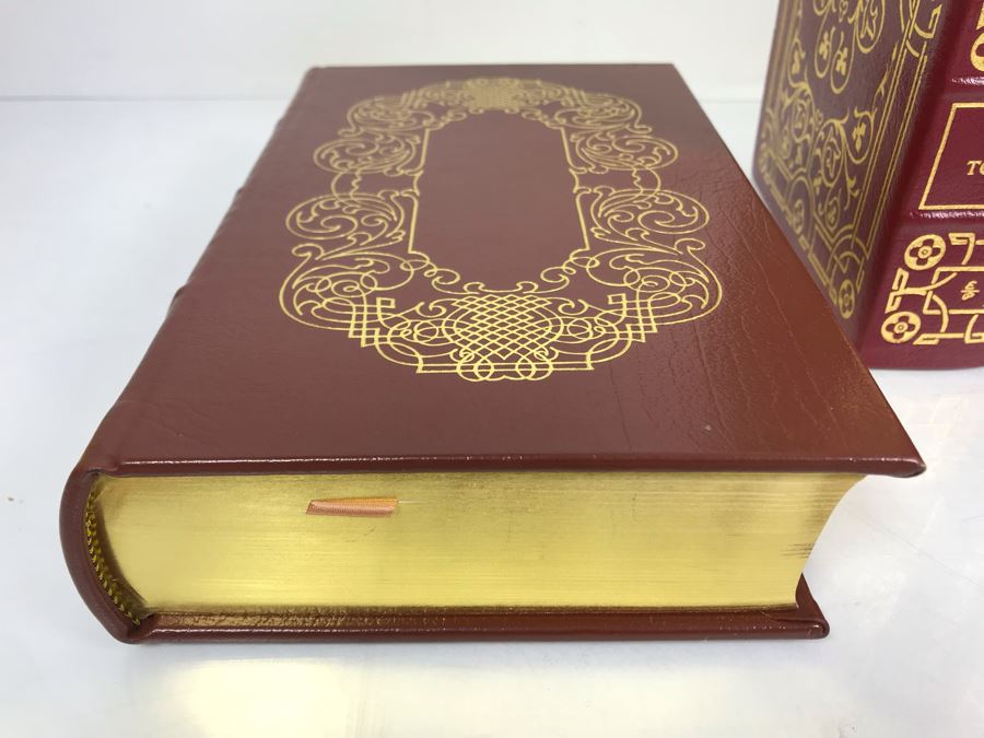 Set Of (4) Easton Press Collector's Edition Genuine Leather Books: The Histories Of William Shakespeare, Anna Karenina By Leo Tolstoy, Aesop's Fables And The Brothers Karamazov By Fyodor Dostoevsky [Photo 6]