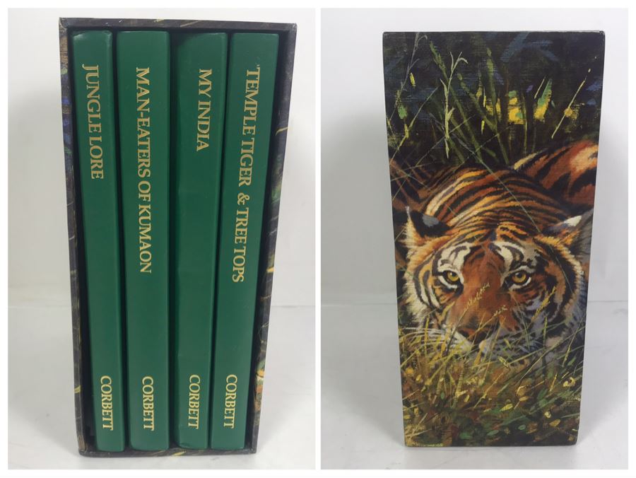 Safari Press Book Collection By Jim Corbett: Temple Tiger & Tree Tops, My India, Man-Eaters Of Kumaon And Jungle Lore - Retails For $100