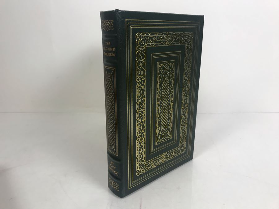 Set Of (4) Easton Press Collector's Edition Genuine Leather Books: Pygmalion By George Bernard Shaw, Cyrano De Bergerac By Edmond Rostand, The Tales Of Guy De Maupassant And The Pilgrim's Progress By John Bunyan [Photo 8]