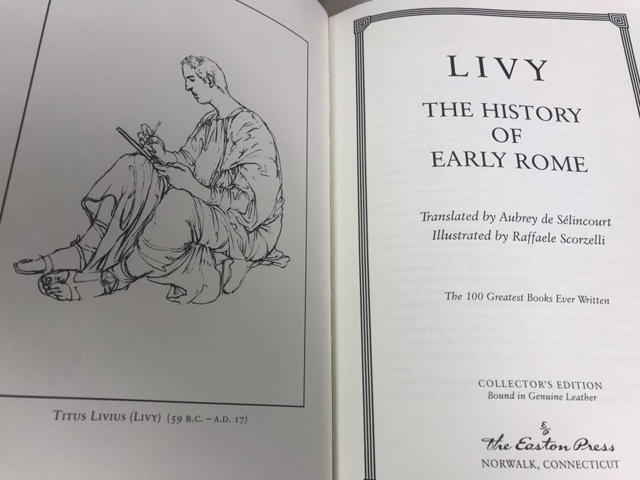 Set Of (4) Easton Press Collector's Edition Genuine Leather Books: The Federalist 1787-88 By Hamilton, Madison And Jay, Livy Titus Livius History Of Early Rome, The Way Of All Flesh By Samuel Butler And The Prince Niccolo Machiavelli [Photo 10]