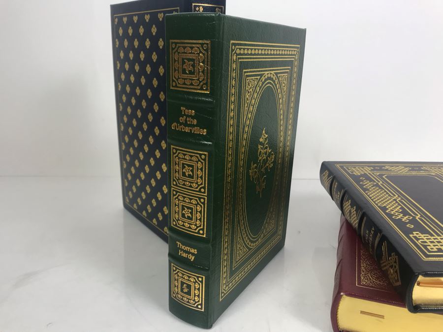 Set Of (4) Easton Press Collector's Edition Genuine Leather Books: The Portrait Of A Lady By Henry James, Fathers & Sons By Ivan Turgenev, Tess Of The D'Urbervilles By Thomas Hardy And Madame Bovary By Gustave Flaubert [Photo 9]