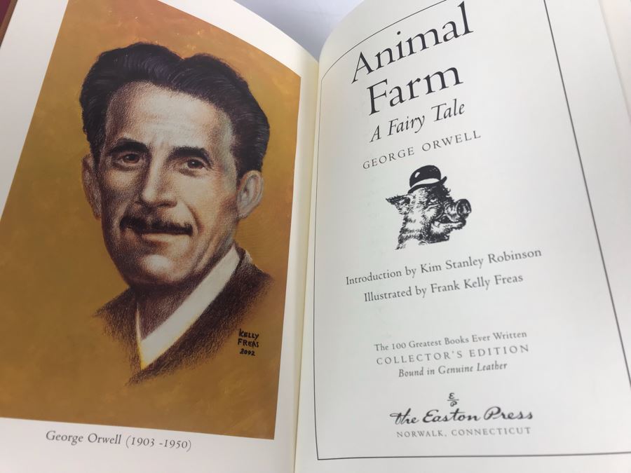 Easton Press Collector's Edition Genuine Leather Book: Animal Farm By George Orwell [Photo 3]