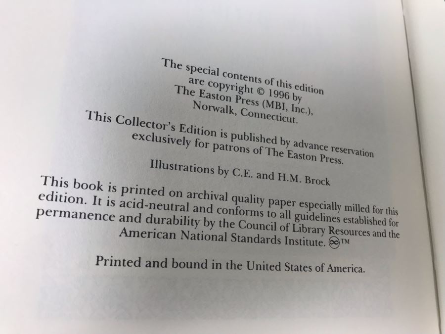 Easton Press Collector's Edition Genuine Leather Book: Pride And Prejudice By Jane Austen [Photo 4]