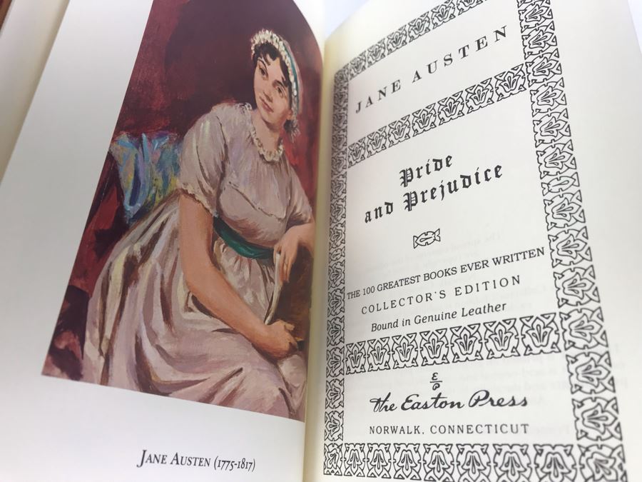 Easton Press Collector's Edition Genuine Leather Book: Pride And Prejudice By Jane Austen [Photo 3]