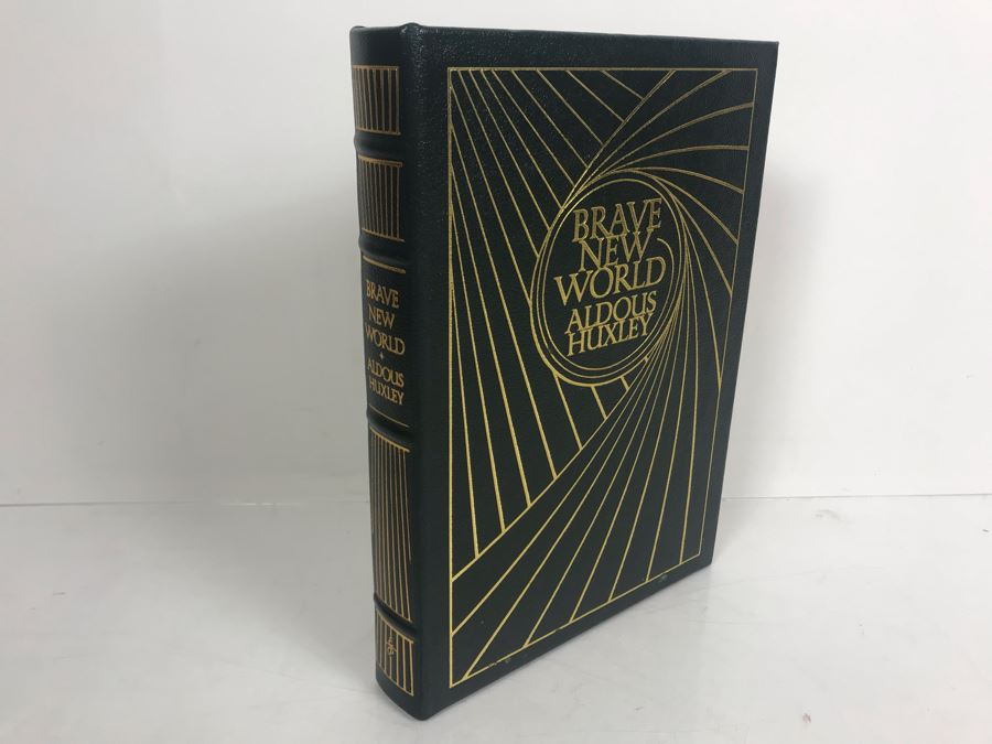 JUST ADDED - Easton Press Collector's Edition Genuine Leather Book: Brave New World By Aldous Huxley [Photo 1]