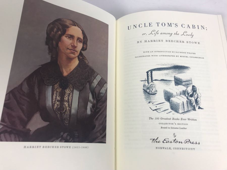 Easton Press Collector's Edition Genuine Leather Book: Uncle Tom's Cabin; Or, Life Among The Lowly By Harriet Beecher Stowe [Photo 3]