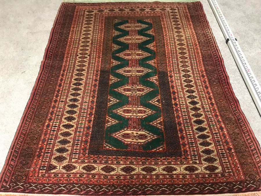 Vintage Hand Knotted Wool Persian Rug 41' X 54' - Appraised For $960 In 2017 [Photo 9]