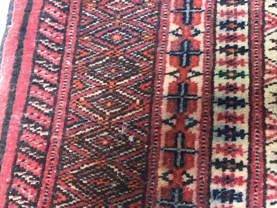 Vintage Hand Knotted Wool Persian Rug 41' X 54' - Appraised For $960 In 2017 [Photo 8]