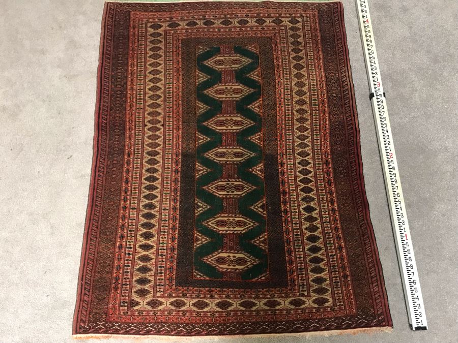 Vintage Hand Knotted Wool Persian Rug 41' X 54' - Appraised For $960 In 2017 [Photo 4]