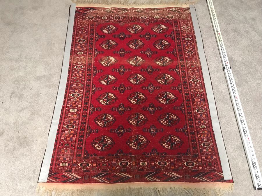 Vintage Hand Knotted Wool Persian Rug 45' X 63' - Appraised For $780 In 2017 [Photo 15]