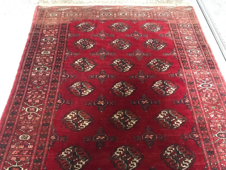 Vintage Hand Knotted Wool Persian Rug 45' X 63' - Appraised For $780 In 2017 [Photo 5]
