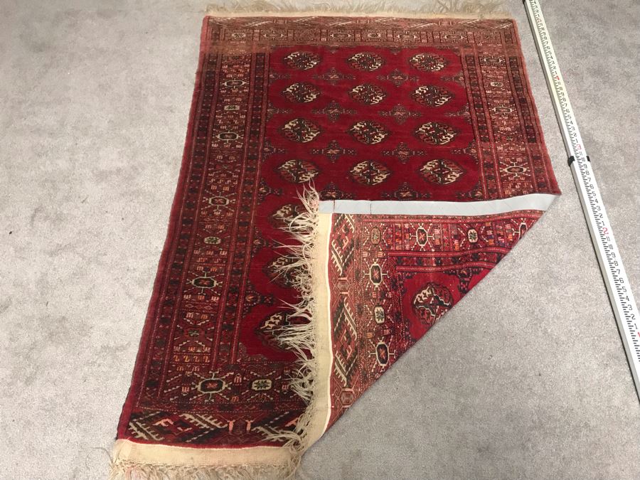 Vintage Hand Knotted Wool Persian Rug 45' X 63' - Appraised For $780 In 2017 [Photo 1]