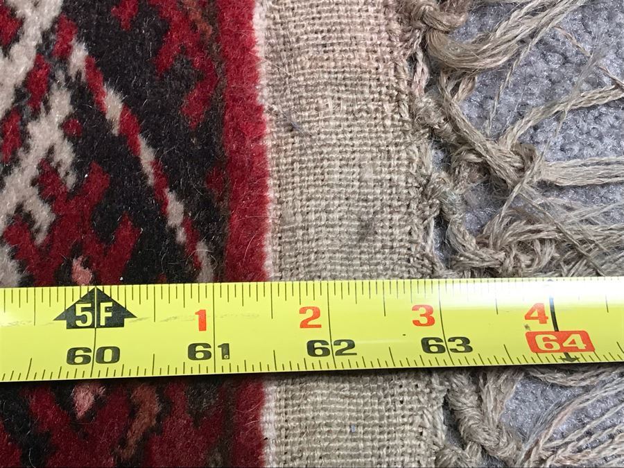 Vintage Hand Knotted Wool Persian Rug 45' X 63' - Appraised For $780 In 2017 [Photo 14]