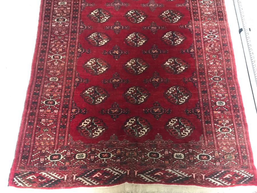 Vintage Hand Knotted Wool Persian Rug 45' X 63' - Appraised For $780 In 2017 [Photo 4]