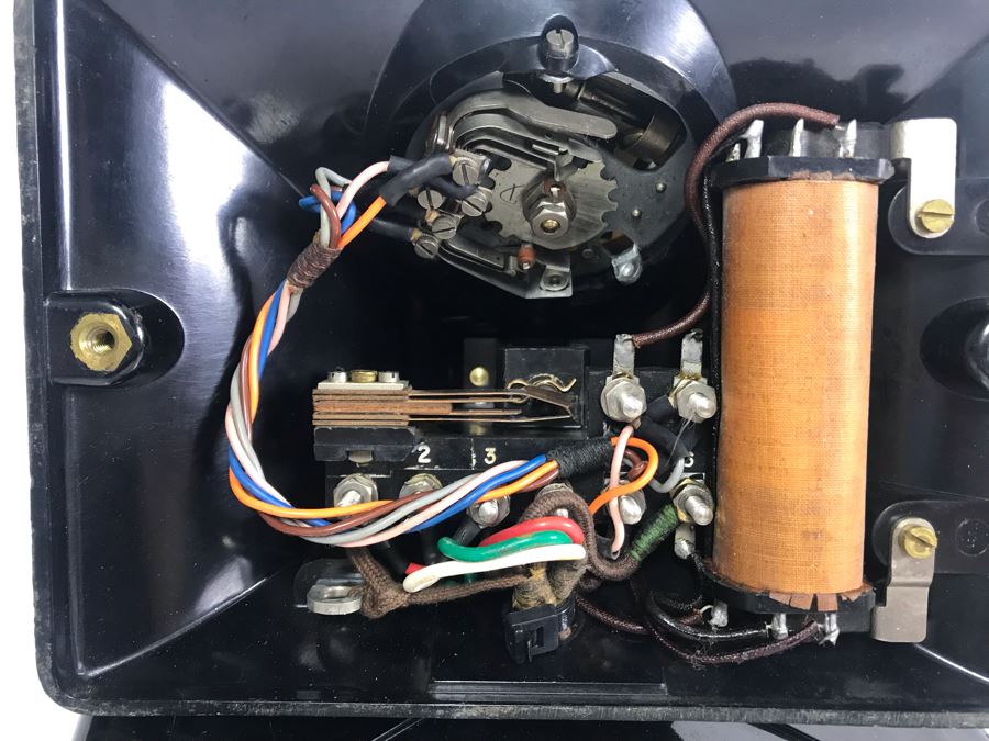 Pair Of Vintage British Black Bakelite GPO No. 164 Bell Rotary Dial Telephones Bell Set No 26 [Photo 20]