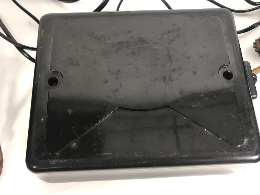 Pair Of Vintage British Black Bakelite GPO No. 164 Bell Rotary Dial Telephones Bell Set No 26 [Photo 19]