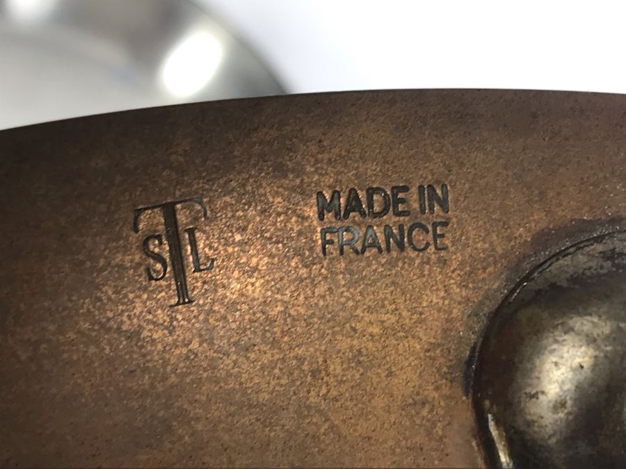 Set Of (3) Vintage Heavy Copper Frying Pans TSL STL Made In France [Photo 3]