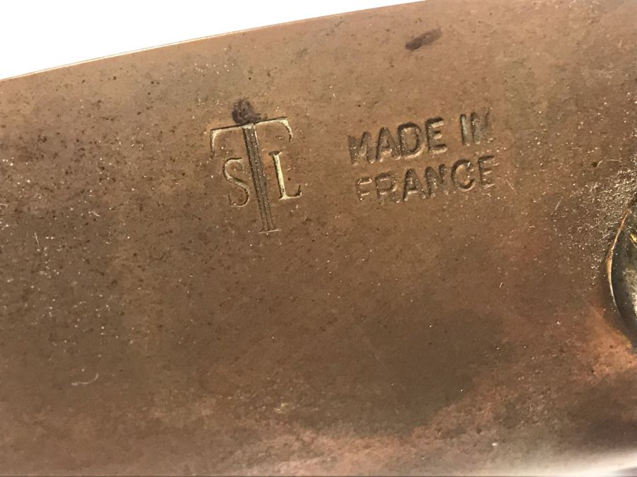 Set Of (3) Vintage Heavy Copper Frying Pans TSL STL Made In France [Photo 13]