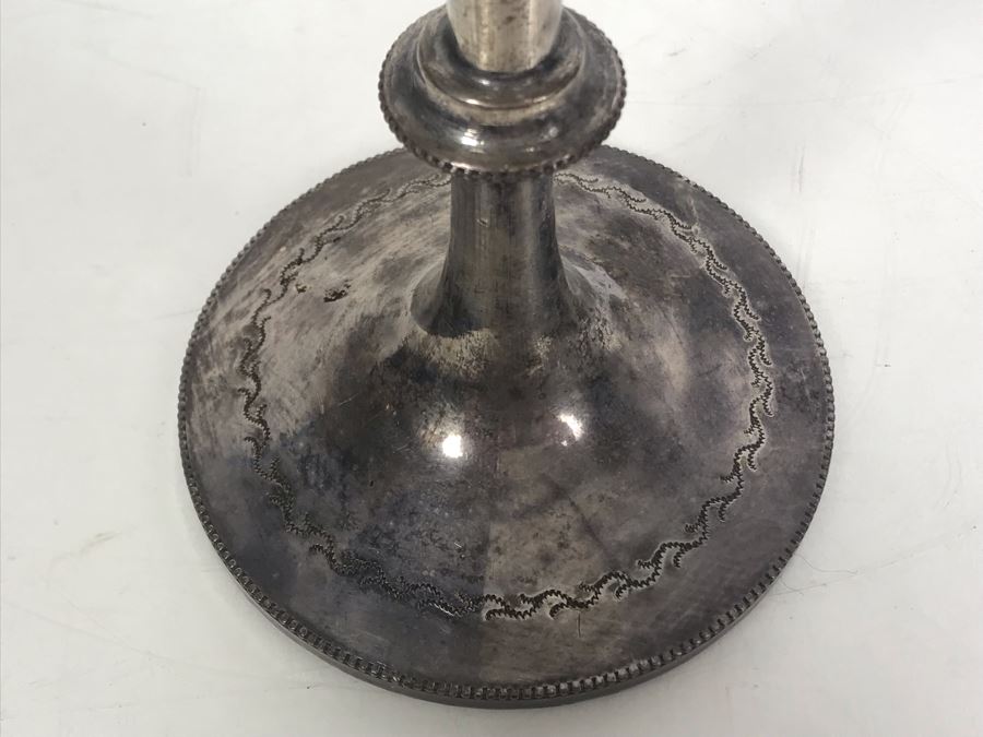 Antique W&H Walker & Hall Sheffield England Tropy Cup Inscribed 'Whittlesea Coursing Club Ralph Hutton's Esq Tropy Won By Goe Hamiltons Heather Lass 9-8-1910' 12'H [Photo 8]