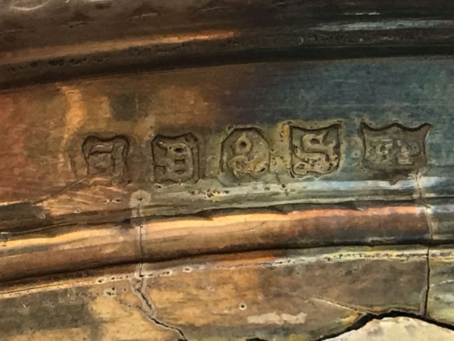 Stunning Ornate Hallmarked Silverplate Trophy Cup Inscribed 'Regimental Sword Prize Awarded To Mr. Charles Bailey Aug 1869 Cavalry' 15'H [Photo 26]