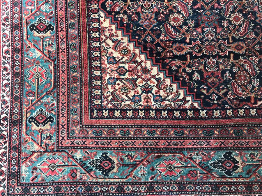 Large Vintage Persian Rug Hand Knotted Wool Area Rug 13.7' X 11.1' [Photo 12]