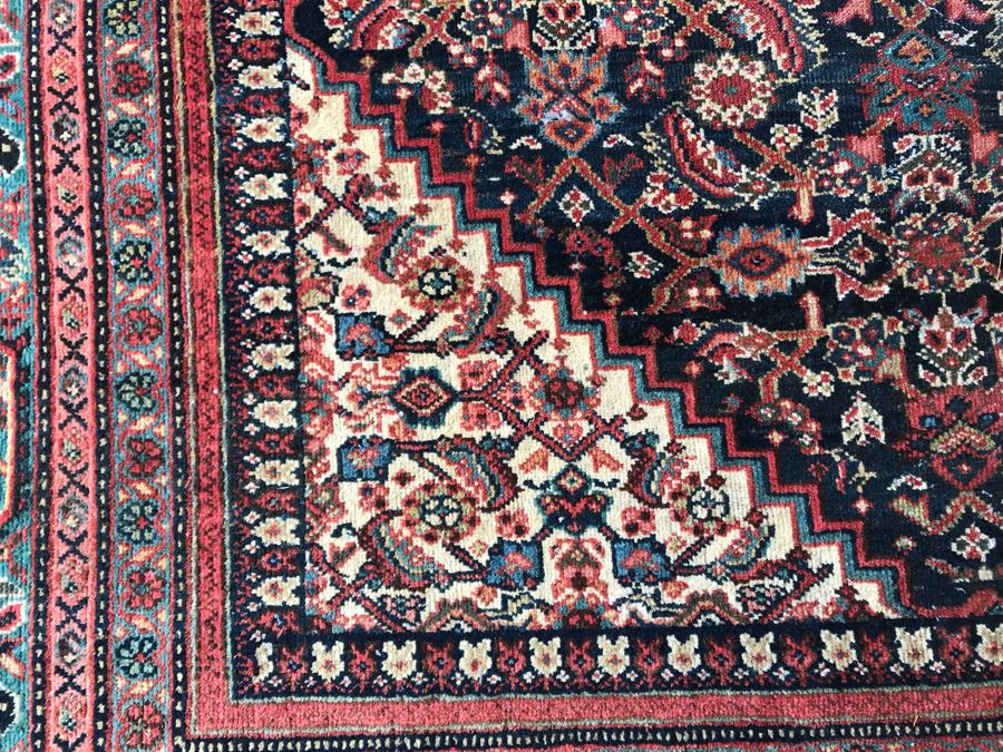 Large Vintage Persian Rug Hand Knotted Wool Area Rug 13.7' X 11.1' [Photo 13]