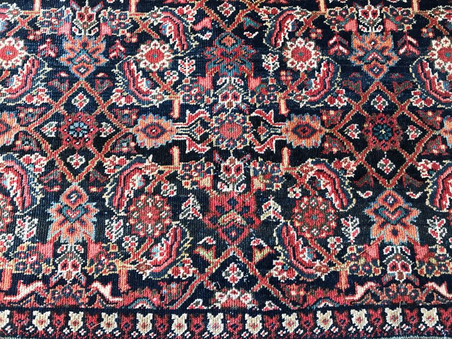 Large Vintage Persian Rug Hand Knotted Wool Area Rug 13.7' X 11.1' [Photo 10]